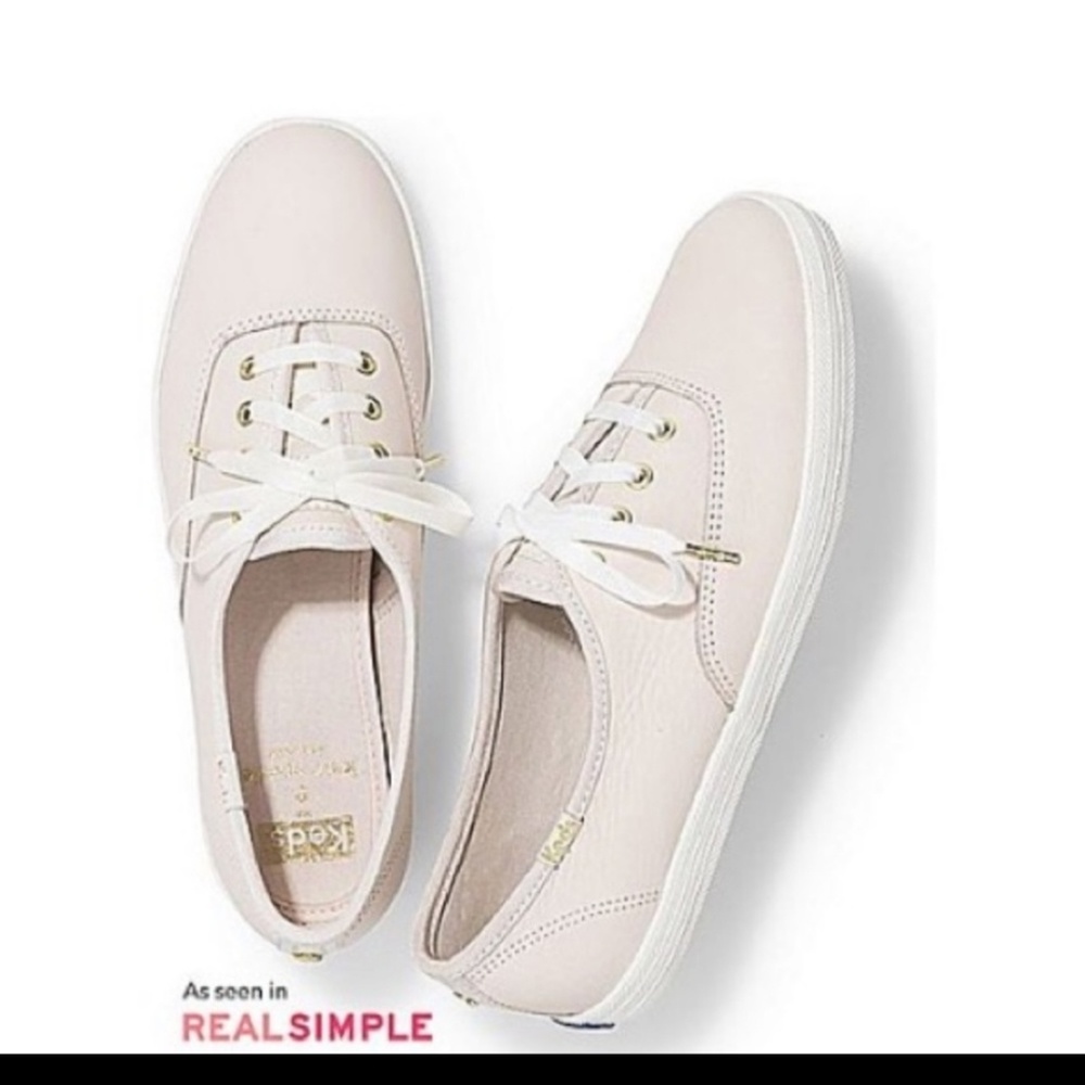 Kate Spade Keds Leather Pink Sneakers
